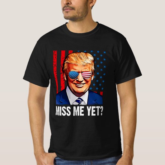 Miss me nog Trump 2024 anti Biden T-shirt (Voorkant)