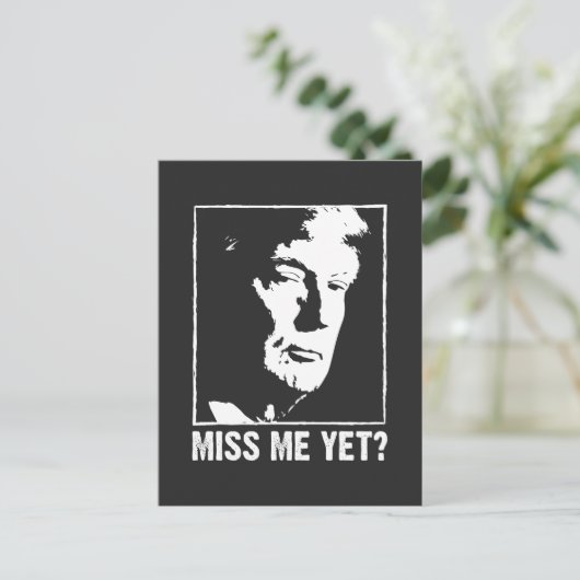 Miss me nog wel een trump anti Biden Briefkaart (Staand voorkant)