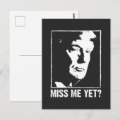 Miss me nog wel een trump anti Biden Briefkaart (Voorkant / Achterkant)