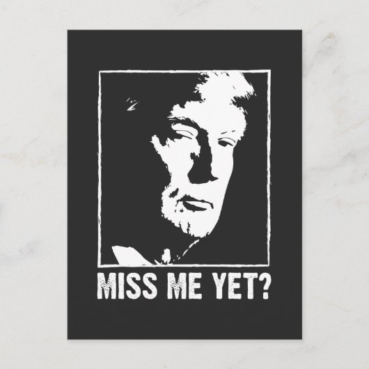 Miss me nog wel een trump anti Biden Briefkaart (Voorkant)