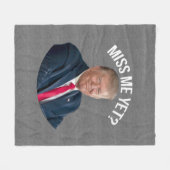 Miss Me Toch Funny Donald Trump Fleece Deken (Voorkant (Horizontaal))