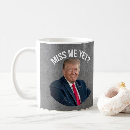 Miss Me Toch Funny Donald Trump Koffiemok (Met donut)