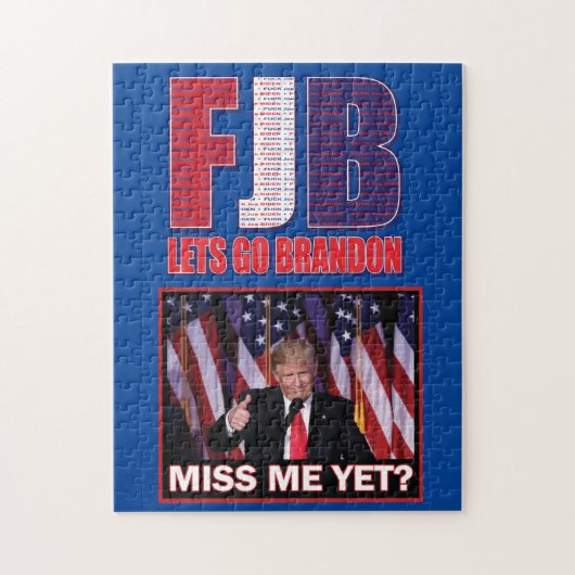 Miss Me Toch - Trump FJB Legpuzzel (Verticaal)