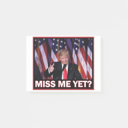 Miss-Me-Toch-Trump Post-it® Notes (Voorkant)