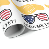 Miss Me Yet Funny Trump 2024 Verkiezingen Cadeaupapier (Rol Hoek)