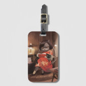 Miss Meow - kattenleestijd Bagagelabel (Voorkant (verticaal))