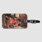 Miss Meow - kattenleestijd Bagagelabel (Voorkant (horizontaal))