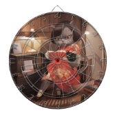Miss Meow - kattenleestijd Dartbord (Voorkant)
