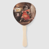 Miss Meow - kattenleestijd Handwaaier (Voorkant)