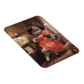 Miss Meow -  kattenleestijd Magneet (Rechterzijde)