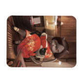 Miss Meow -  kattenleestijd Magneet (Horizontaal)