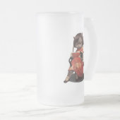 Miss Meow -  kattenleestijd Matglas Bierpul (Voorkant rechts)