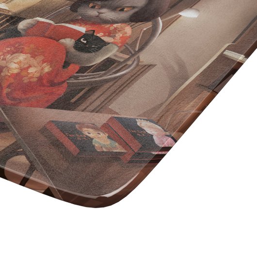 Miss Meow - kattenleestijd Snijplank (Hoek)