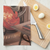 Miss Meow -  kattenleestijd Theedoek (Quarter Fold)