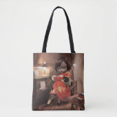Miss Meow -  kattenleestijd Tote Bag (Voorkant)