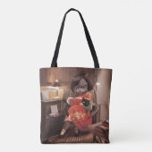 Miss Meow -  kattenleestijd Tote Bag (Achterkant)