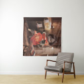 Miss Meow -  kattenleestijd Wandkleed (In Situ (horizontaal))