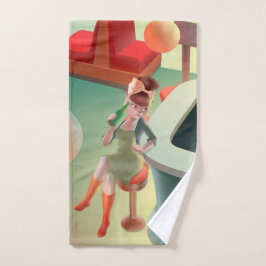 Miss Meow - Late Night Bar Series Bad Handdoek