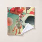 Miss Meow - Late Night Bar Series Bad Handdoek (Wasdoekje)