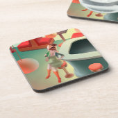 Miss Meow - Late Night Bar Series Bier Onderzetter (Linkerzijde)