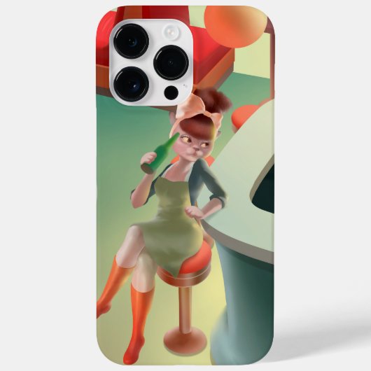 Miss Meow - Late Night Bar Series Case-Mate iPhone Case (Achterkant)