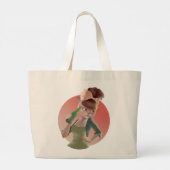 Miss Meow - Late Night Bar Series Grote Tote Bag (Achterkant)
