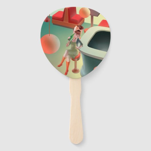 Miss Meow - Late Night Bar Series Handwaaier (Voorkant)