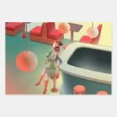 Miss Meow - Late Night Bar Series Inpakpapier Vel (Voorkant 2)