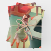 Miss Meow - Late Night Bar Series Inpakpapier Vel (In situ)