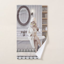 Miss Meow - Oplaadmodus: De Kunst van Nietsdoen Handdoek