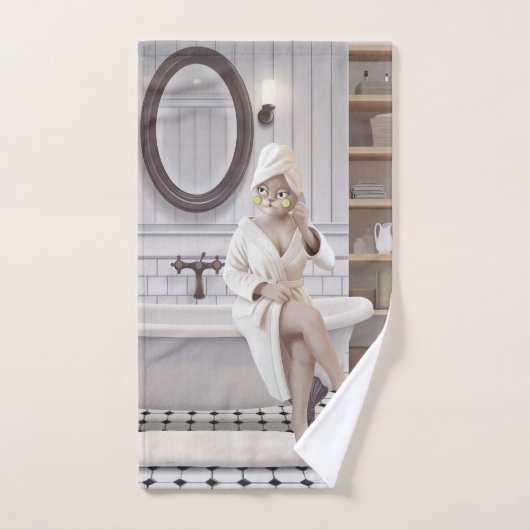 Miss Meow - Recharge Mode: The Art of Doing Nothin Handdoek (Handdoek)