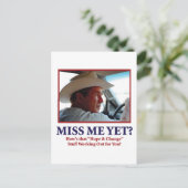 Miss mij toch? briefkaart (Staand voorkant)