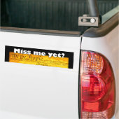 Miss mij toch? bumpersticker (Op Truck)