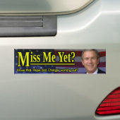 Miss mij toch? bumpersticker (Op auto)