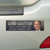 Miss mij toch? bumpersticker (Op auto)