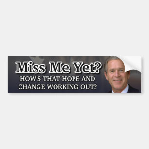 Miss mij toch? bumpersticker
