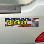 Miss mij toch? bumpersticker (Op auto)