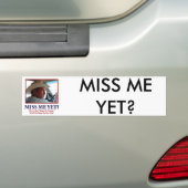 Miss mij toch? bumpersticker (Op auto)
