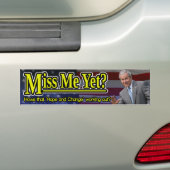 Miss mij toch? bumpersticker (Op auto)