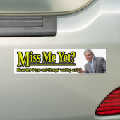 Miss mij toch? bumpersticker (Op auto)
