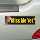 Miss mij toch? Bumpersticker (Op auto)