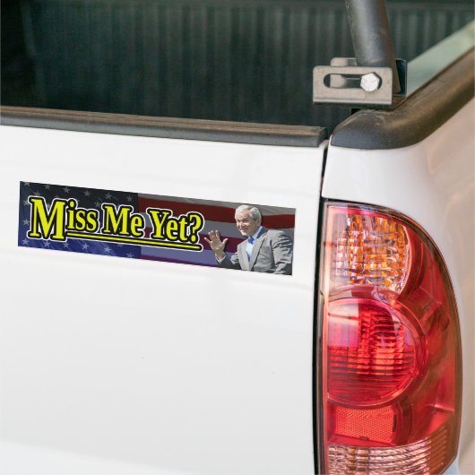 Miss mij toch? bumpersticker (Op Truck)