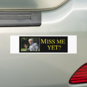 Miss mij toch? George Struik Bumpersticker (Op auto)
