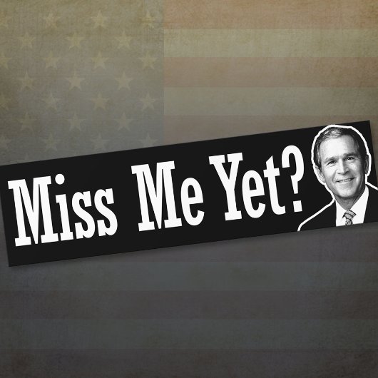 Miss mij toch? George W. Struik Bumpersticker