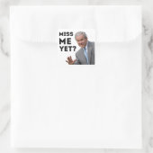 Miss mij toch? George W. Struik Vierkante Sticker (Tas)