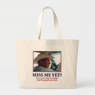 Miss mij toch? grote tote bag