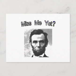 Miss mij toch? Lincoln Briefkaart