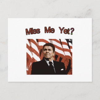 Miss mij toch? Reagan Posterized Briefkaart