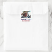 Miss mij toch? ronde sticker (Tas)