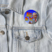 Miss mij toch? Tea Party Favoriate Ronde Button 5,7 Cm (In situ)